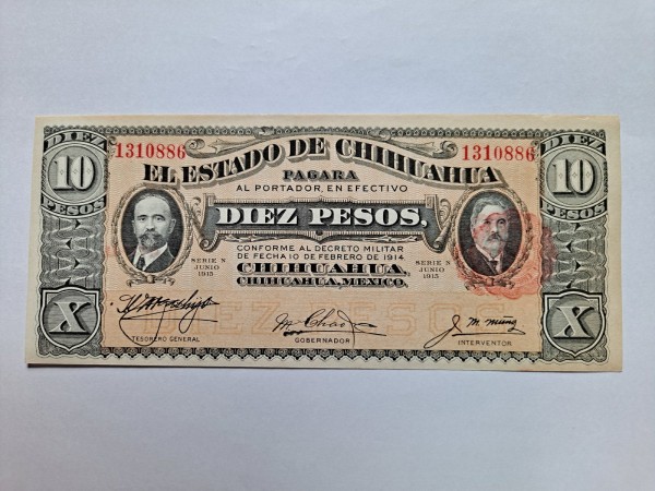 멕시코 10페소 대형지폐