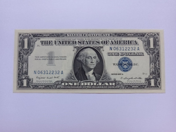 미국 series 1957A 1달러